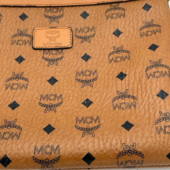 MCM Tan Monogram Wristlet - Picture 9 of 12